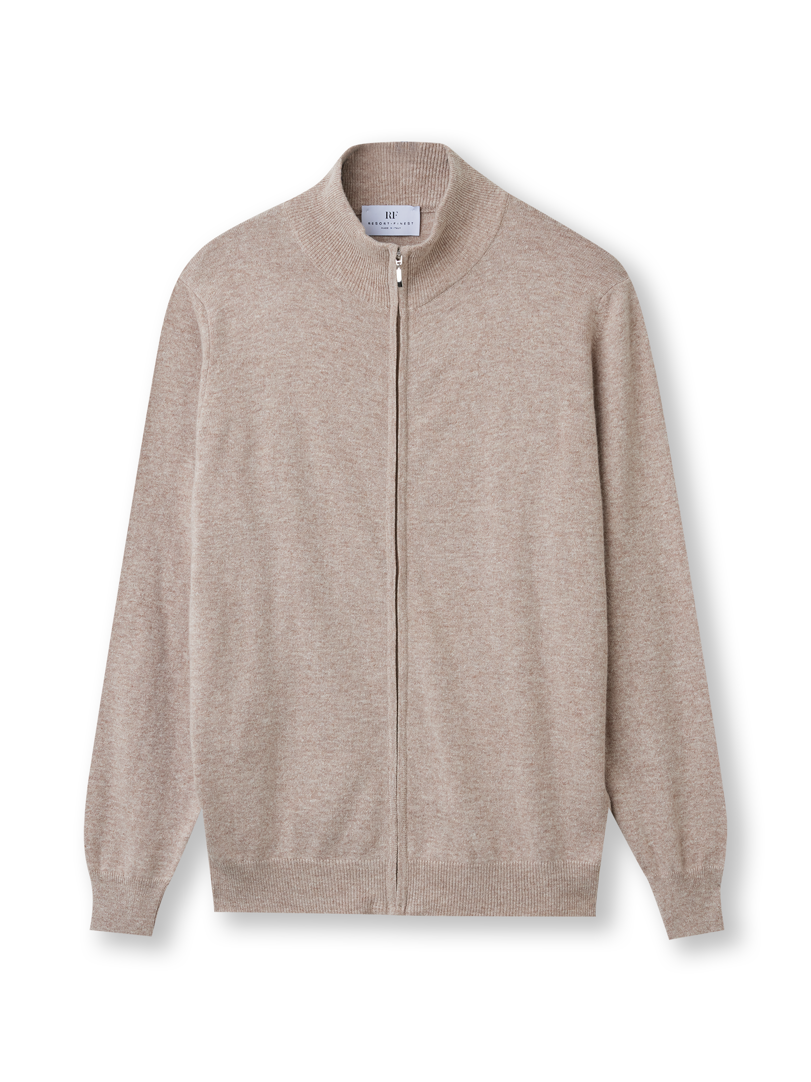 Full zip cardigan taupe