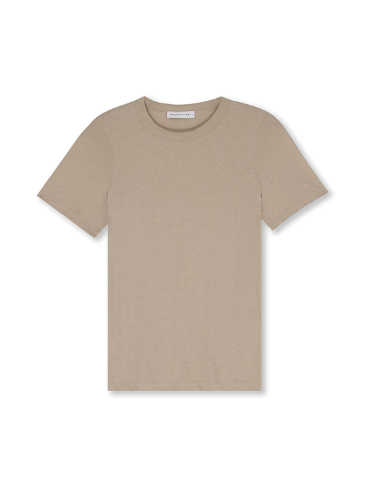 Crewneck T-shirt | taupe