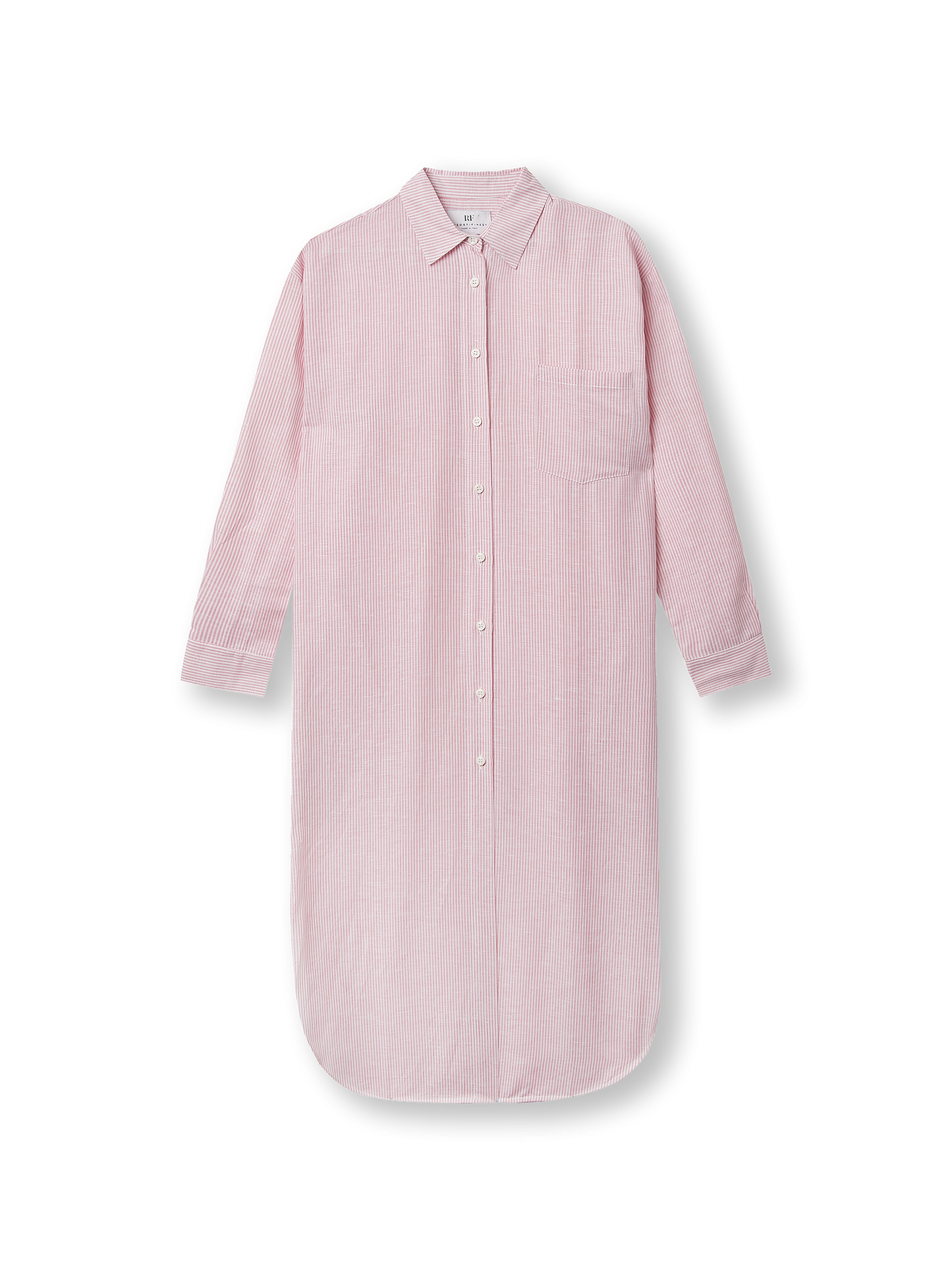 Shirt dress stripes | light pink
