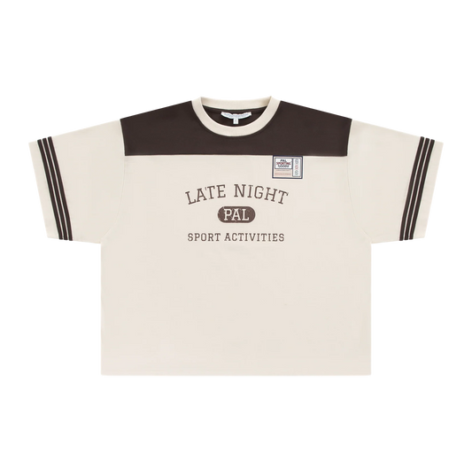 Late Night Sport T-Shirt | BEIGE