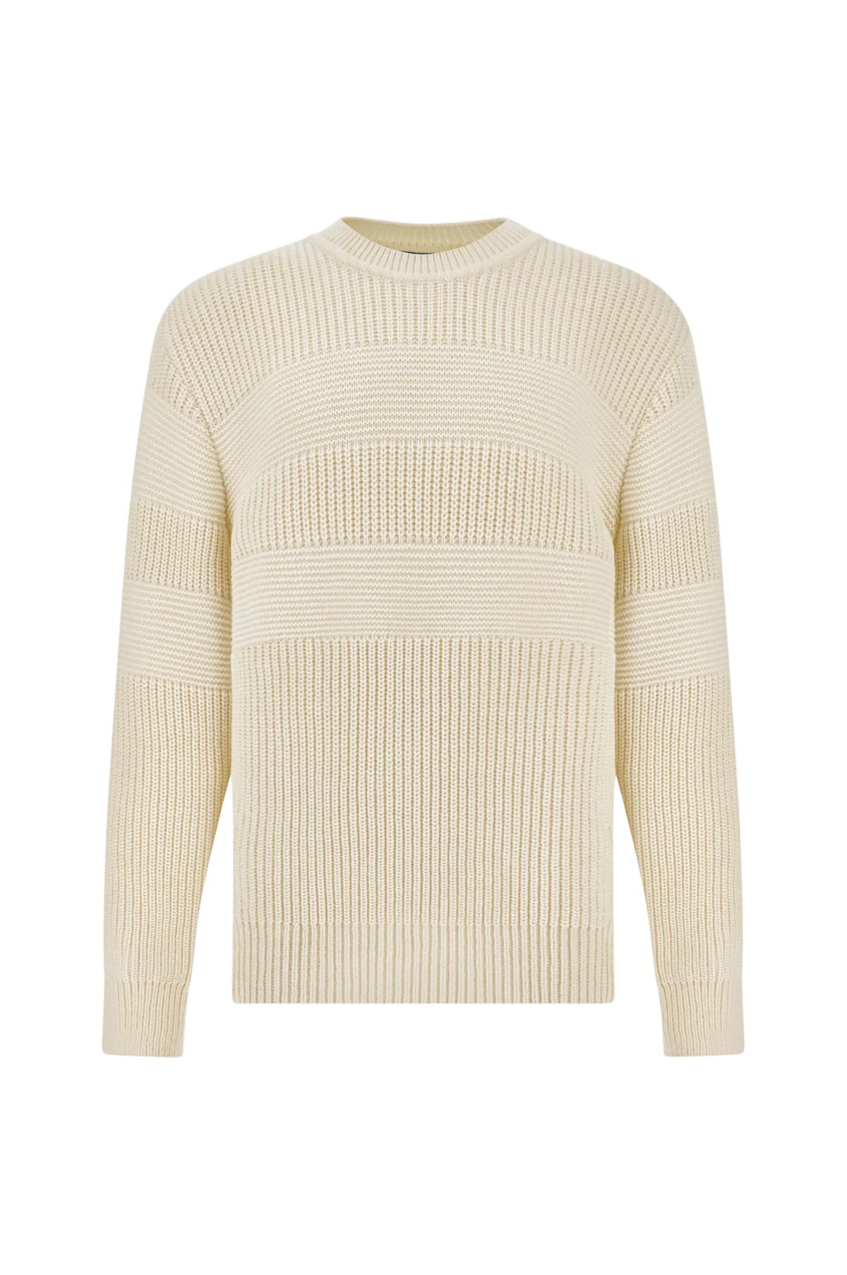 SYNTHETIC WOOL ROUND-NECKED SWEATER | OFF WHITE