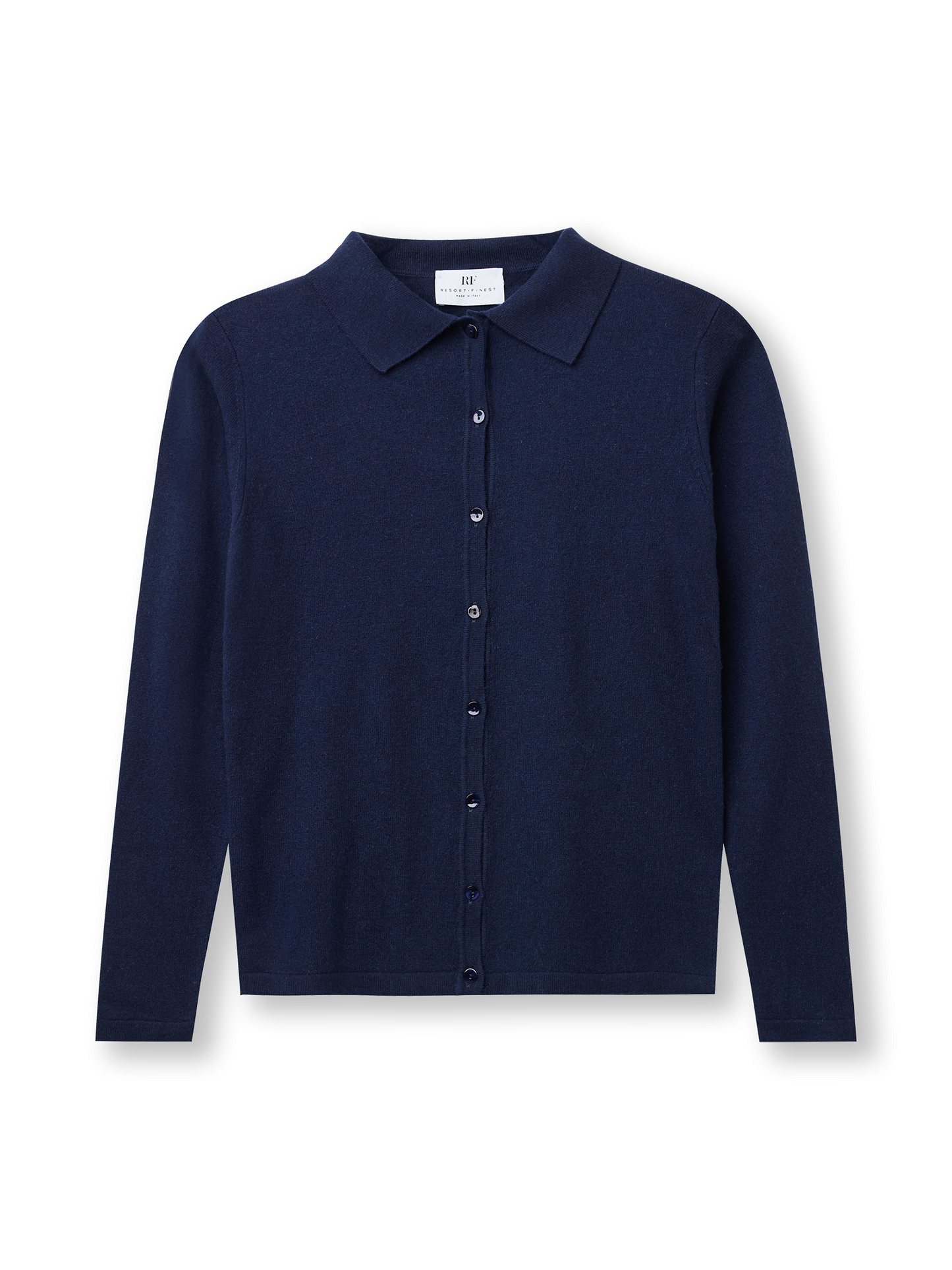 Polo Short Cardigan | navy