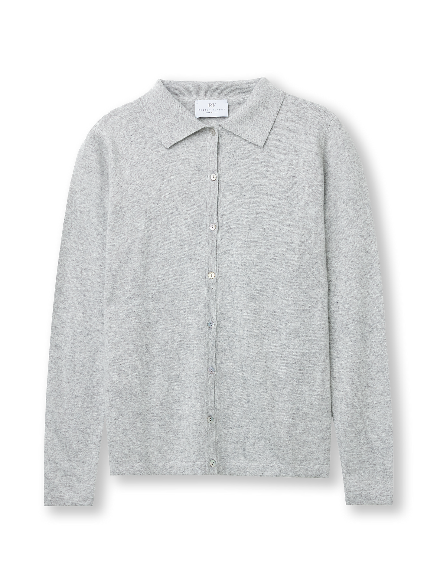 Polo Short Cardigan | grey