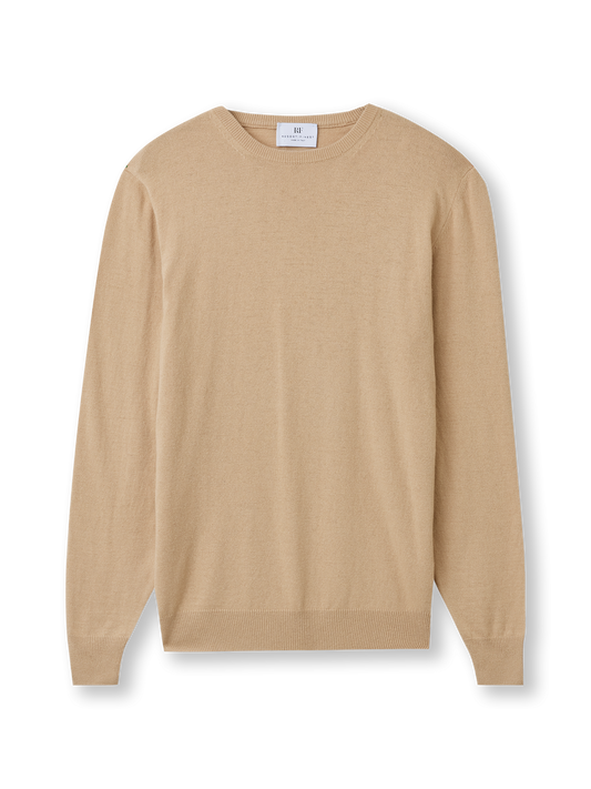 Roundneck pullover | camel