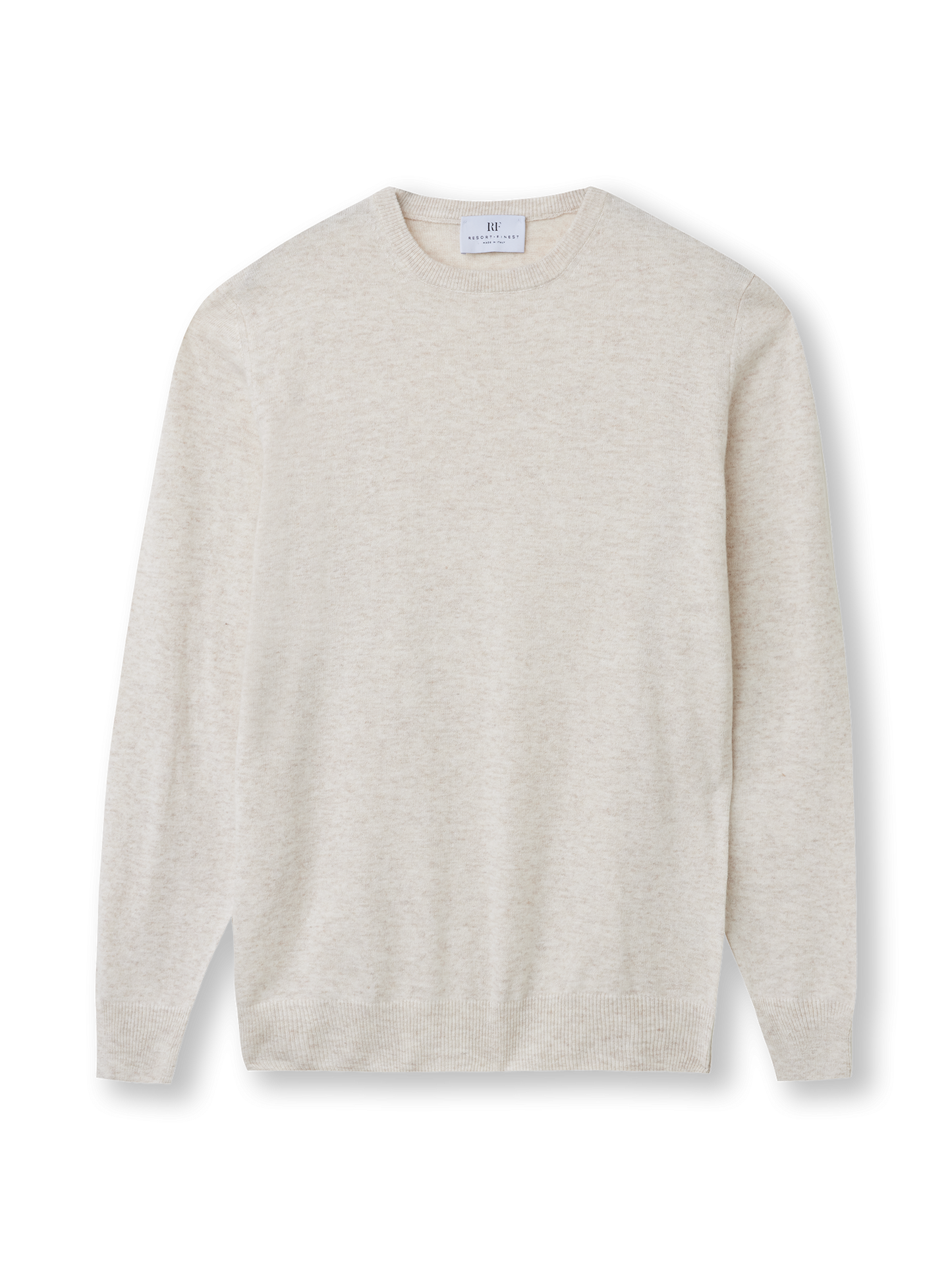 Roundneck pullover | beige melange