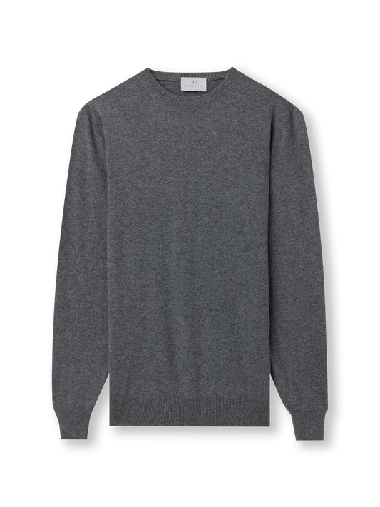 Roundneck pullover | dark grey