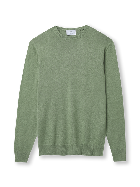 Roundneck pullover | khaki