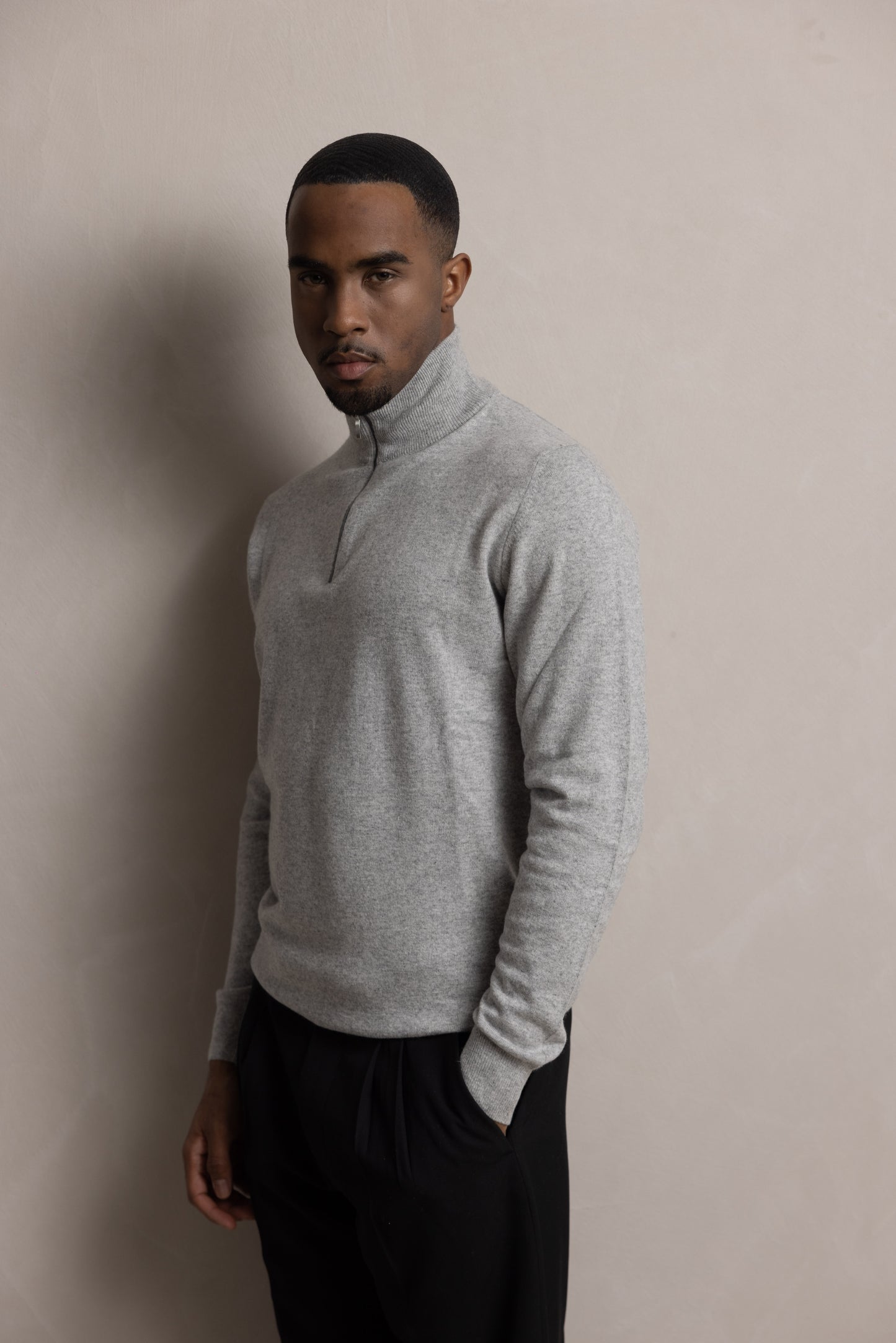 Half Zip Pullover | grey