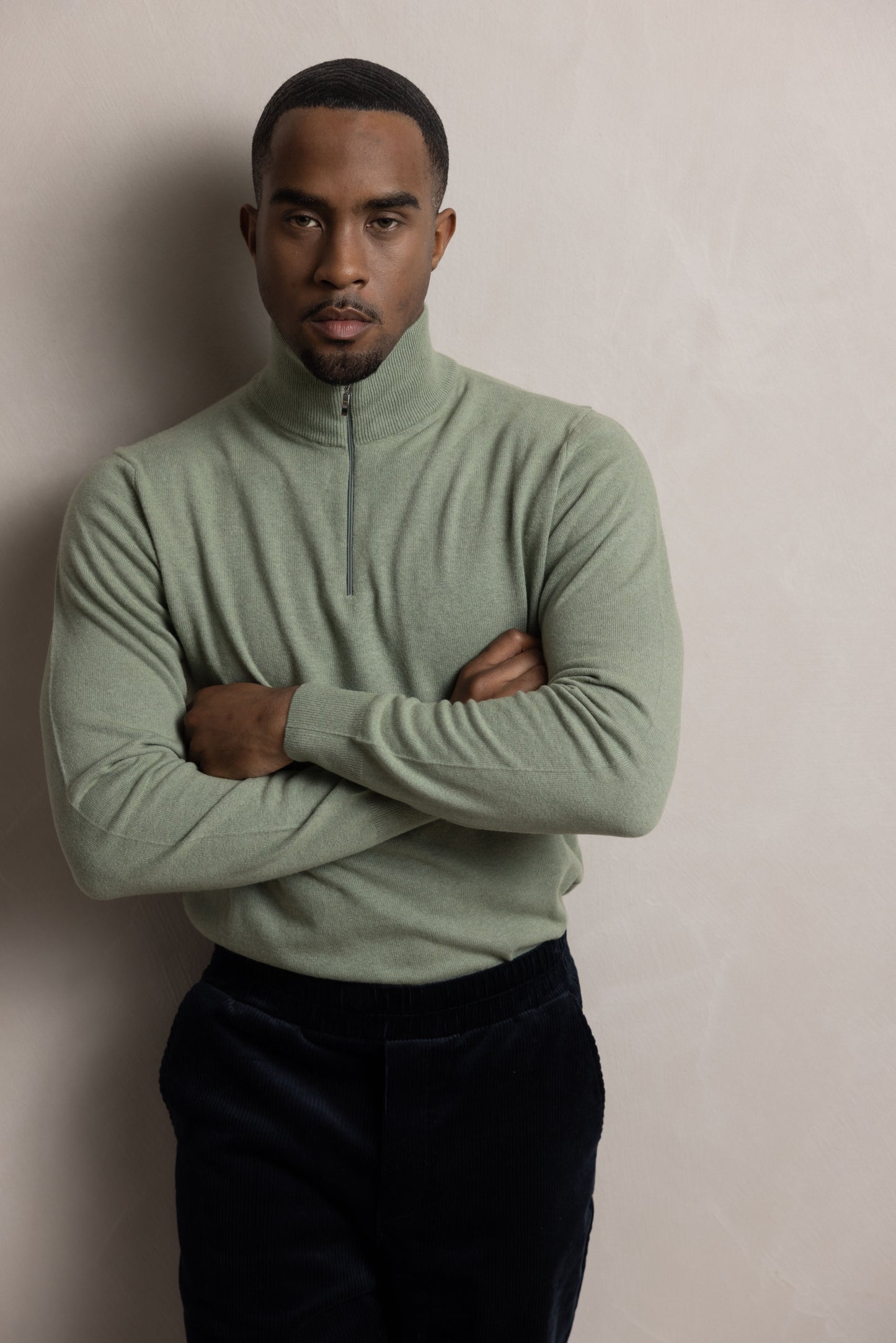 Half Zip Pullover | khaki