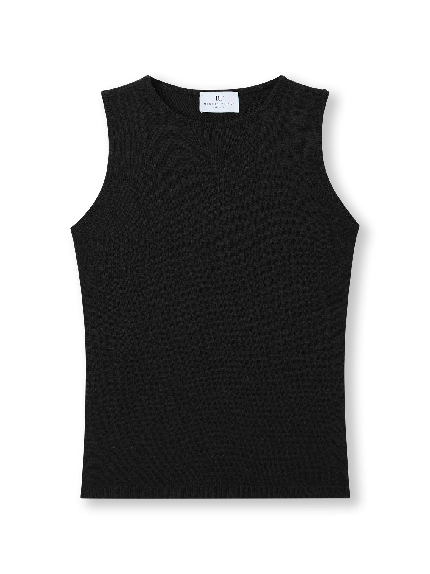 Sleeveless Knit Top | black