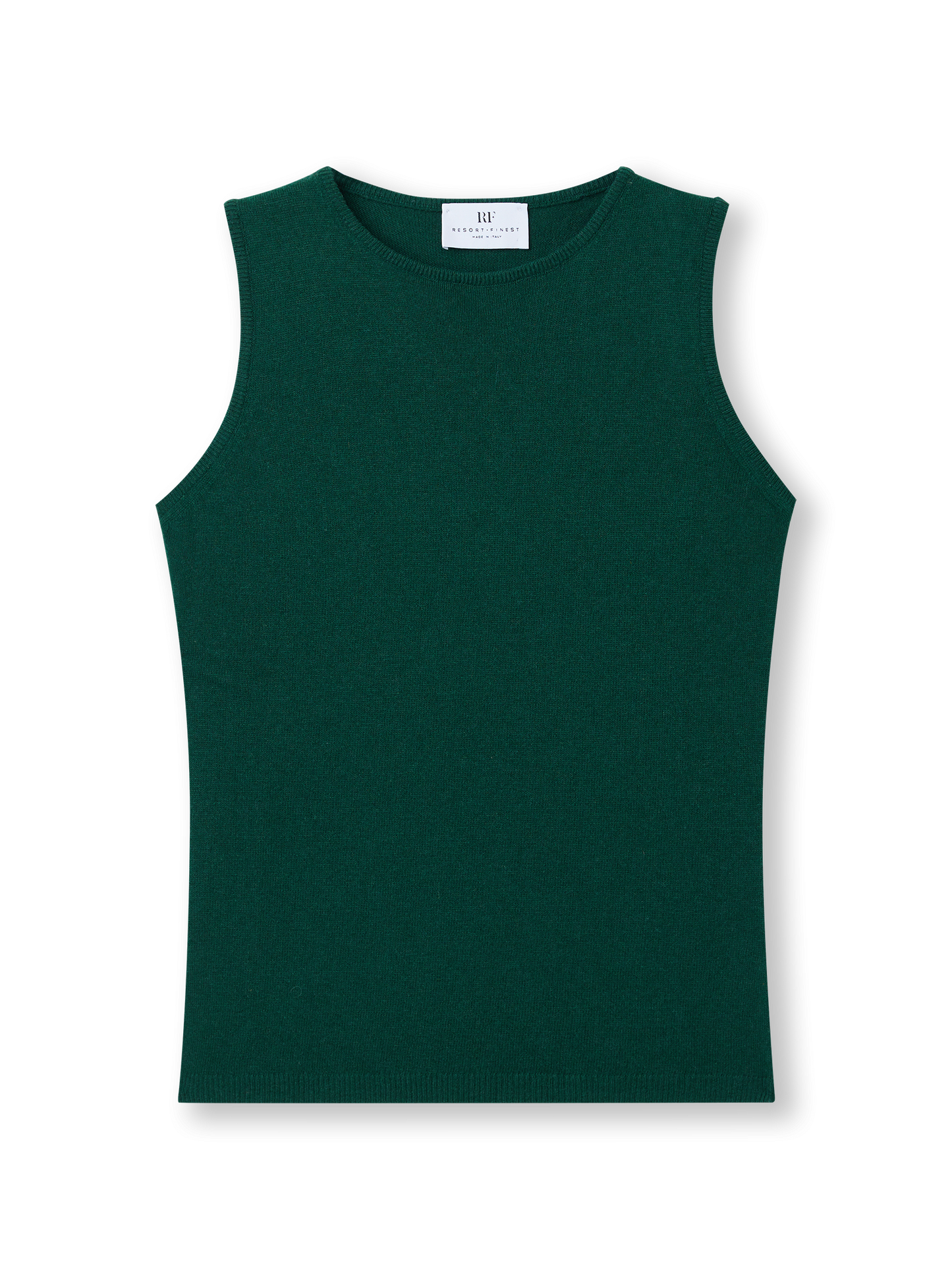 Sleeveless Knit Top | bottle green