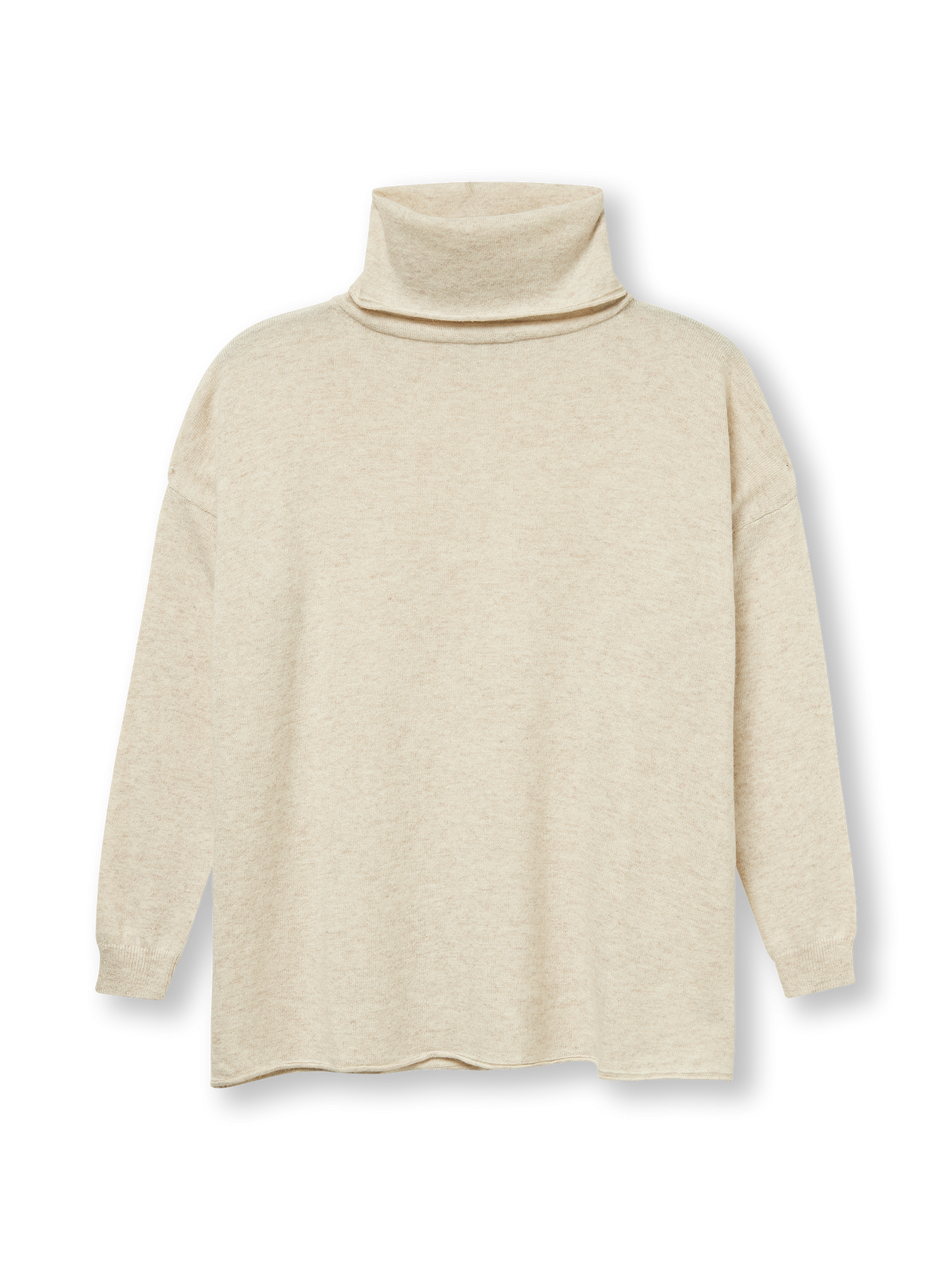 Large turtleneck | beige melange