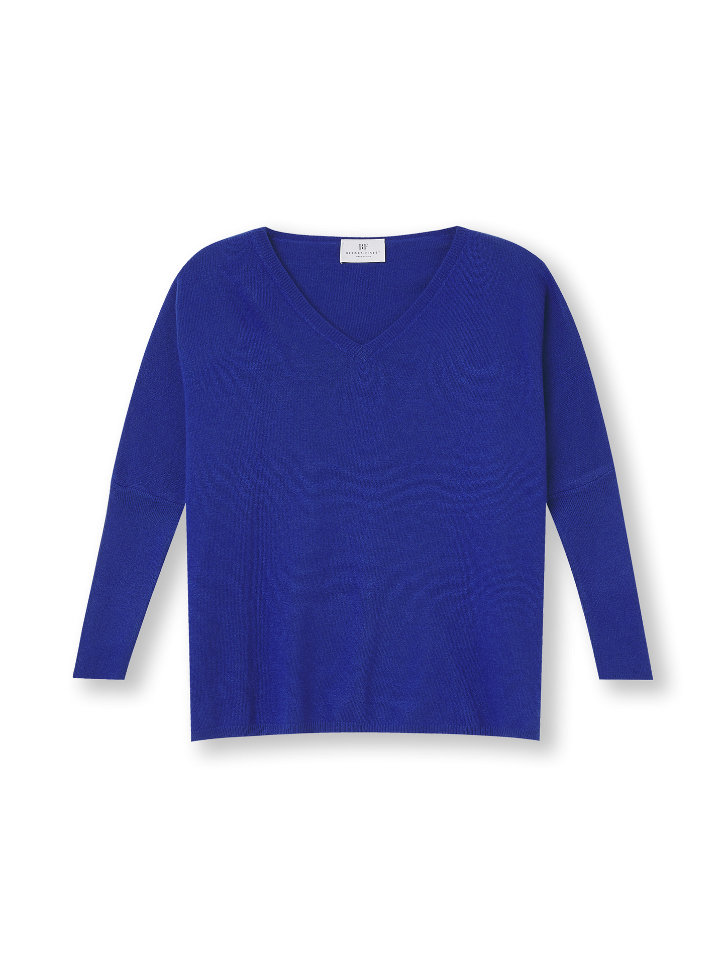 V-neck Cape Sweater | royal blue