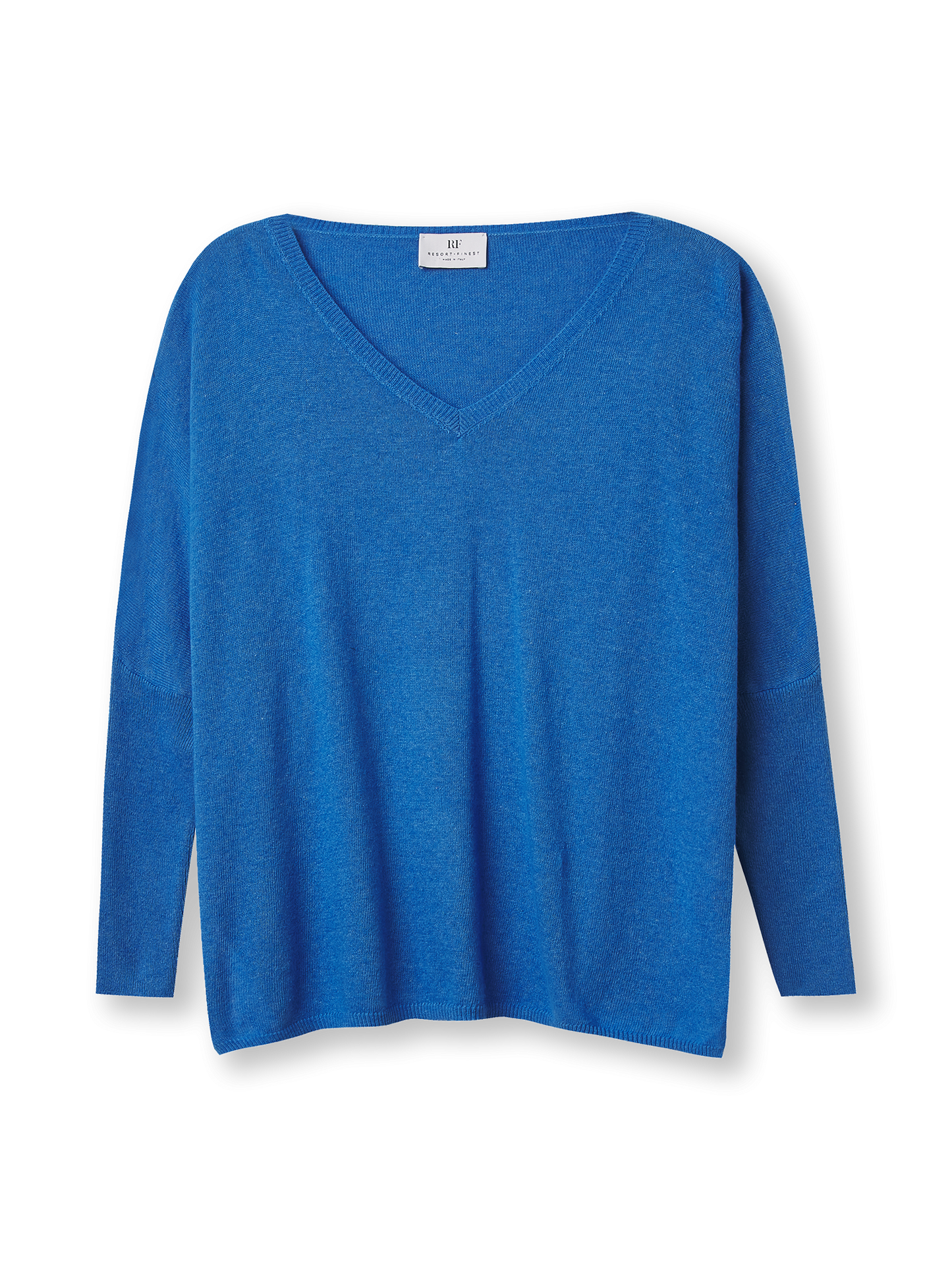 V-neck Cape Sweater | azur