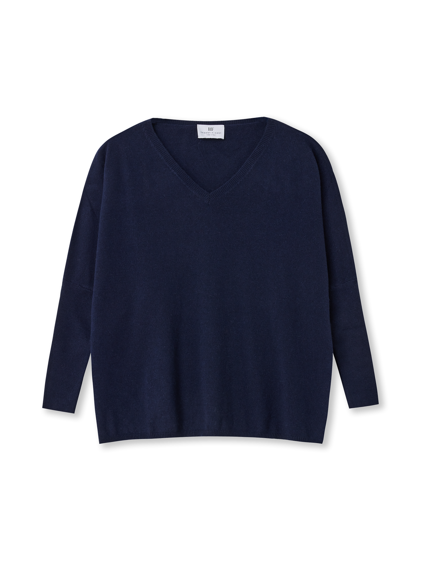 V-neck Cape Sweater | navy