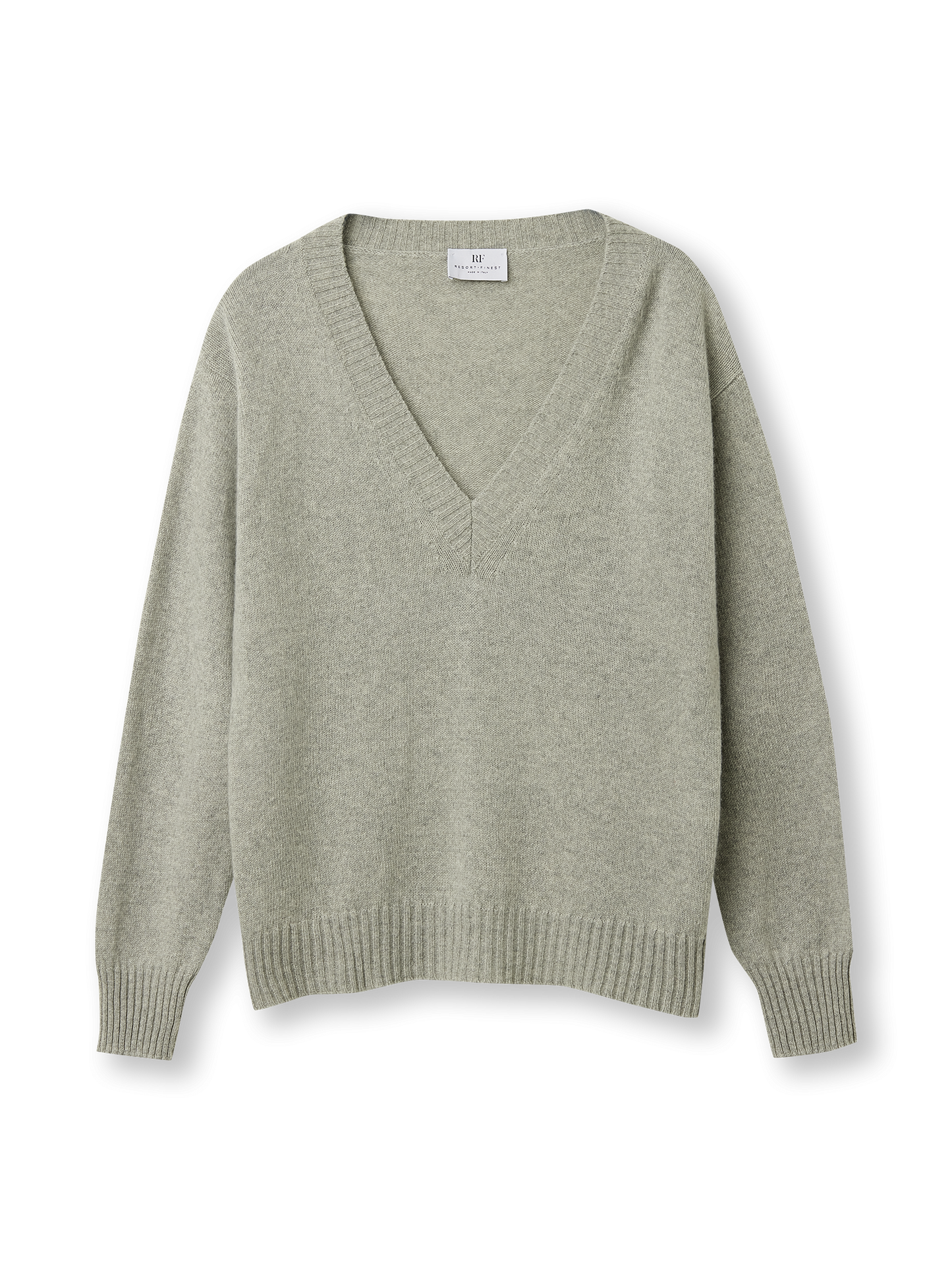 V-neck Sweater | grey