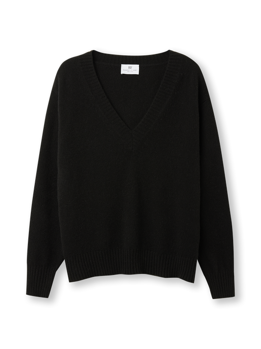 V-neck Sweater | black
