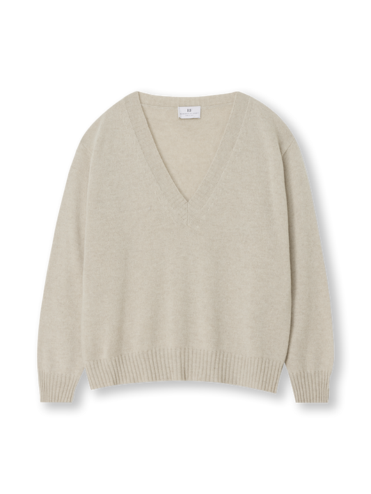 V-neck Sweater | beige