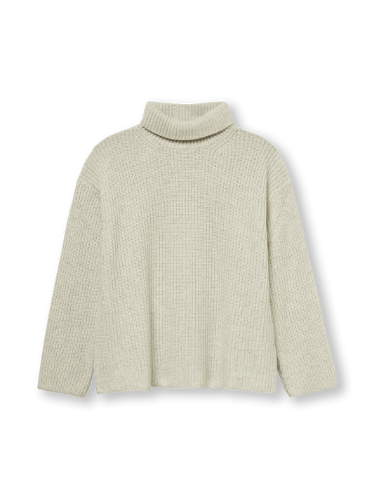 Turtleneck mulinee | grey melange