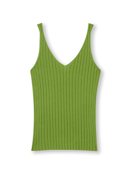 Mouwloze Top | olive