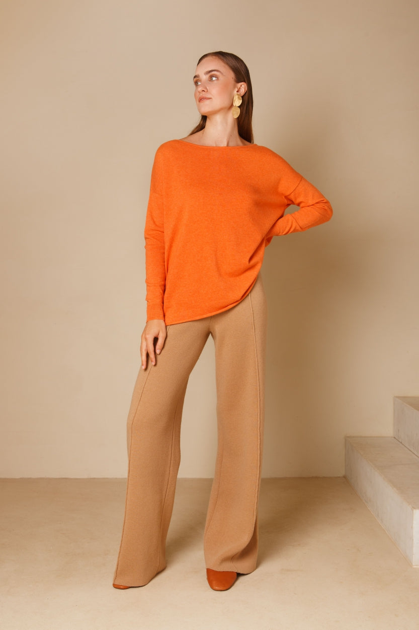 Knitted Pants | camel