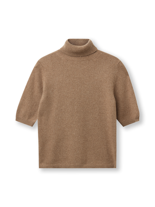 Turtleneck tee | Mocha