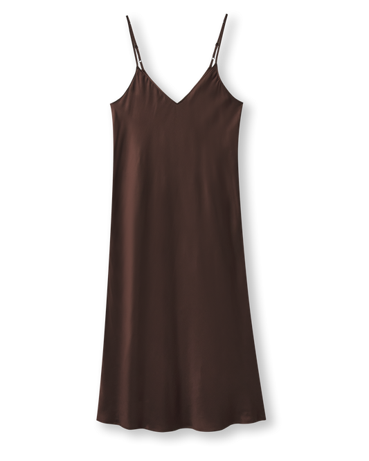 Slip Dress | brown