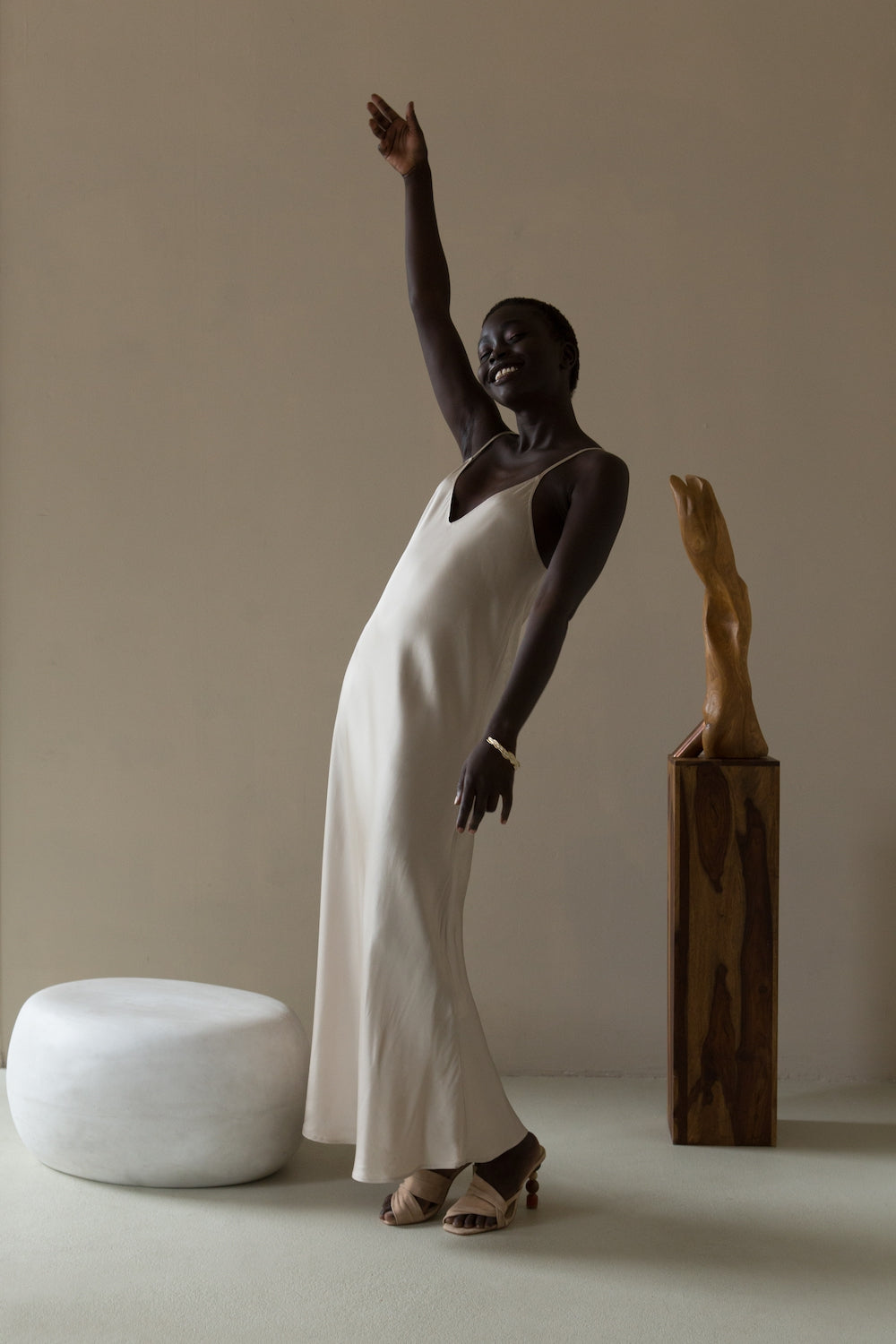 Slip Dress | champagne