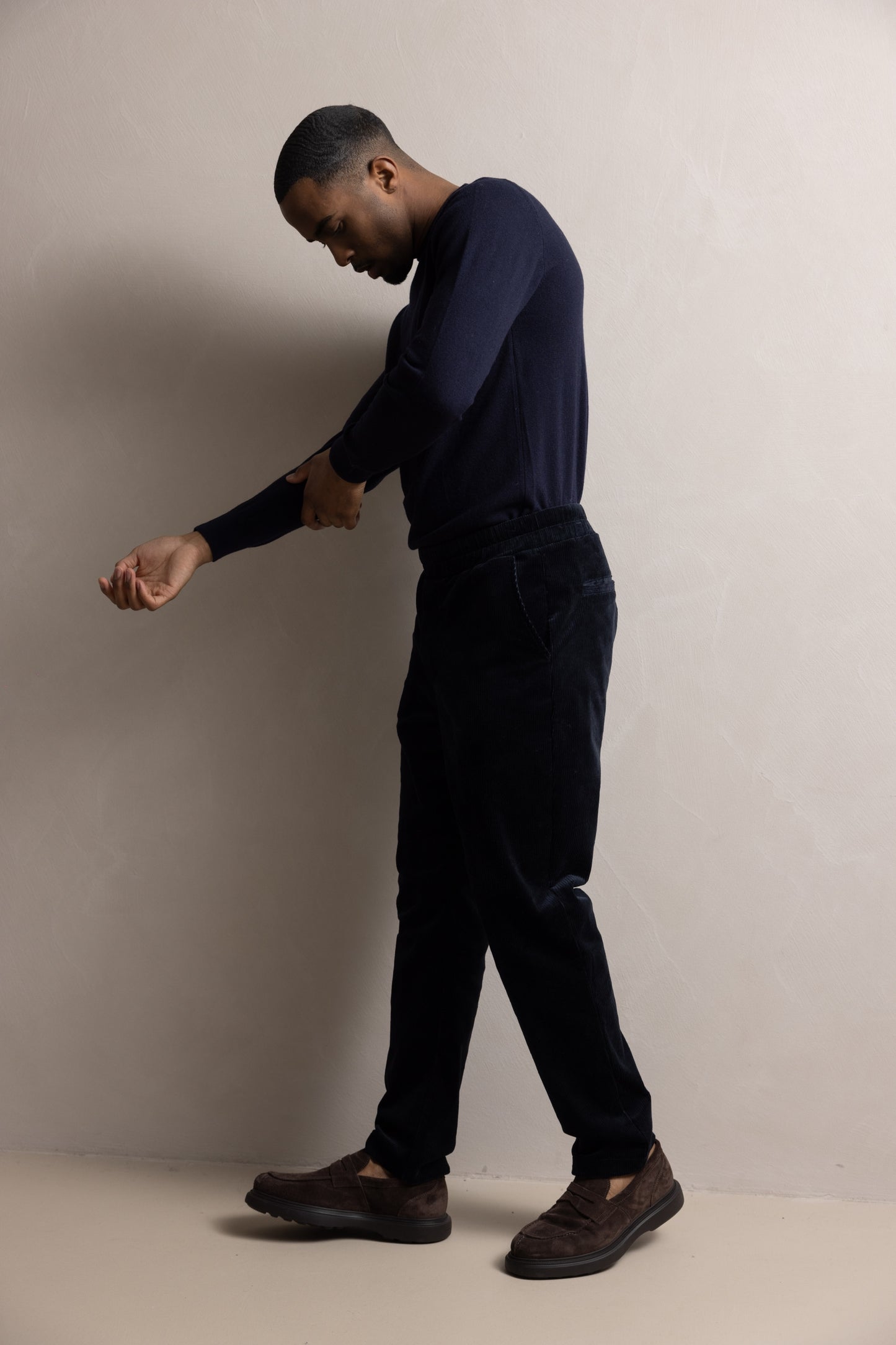 Corduroy pants men | navy