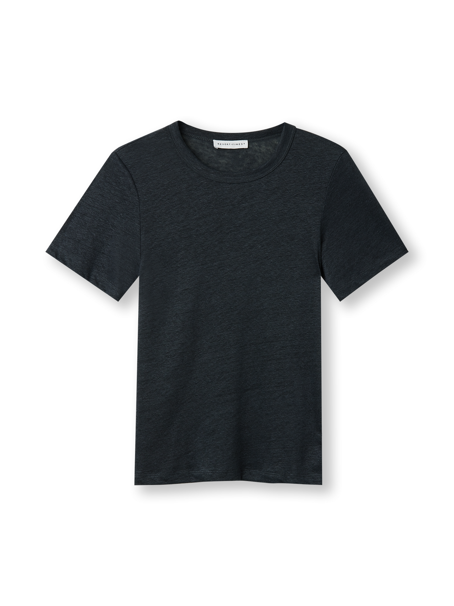 Crew Neck T-shirt | Linnen | navy
