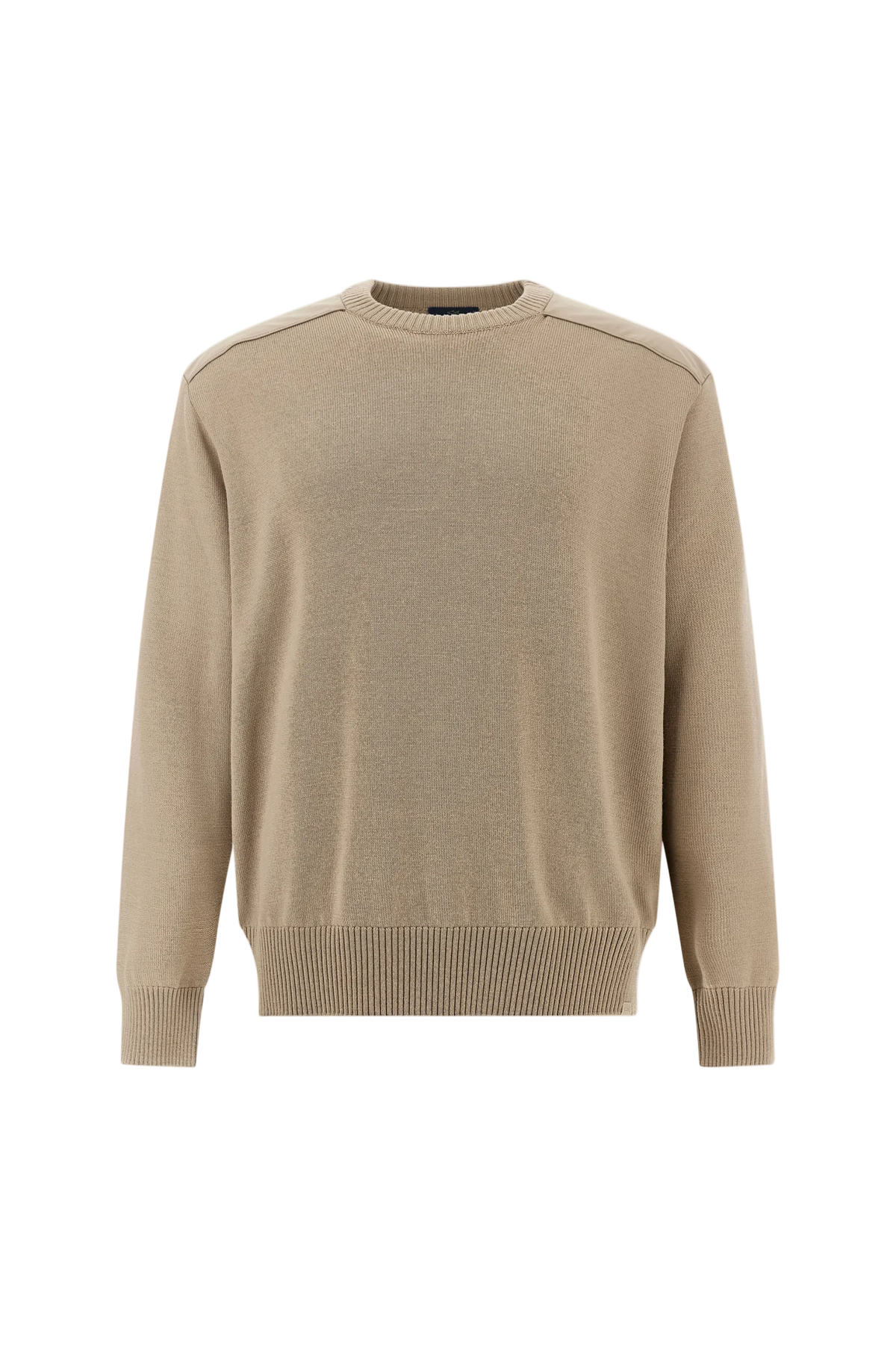 MEN'S KNITTED WOOL ROUNDNECK SWEATER | PANNA - BEIGE