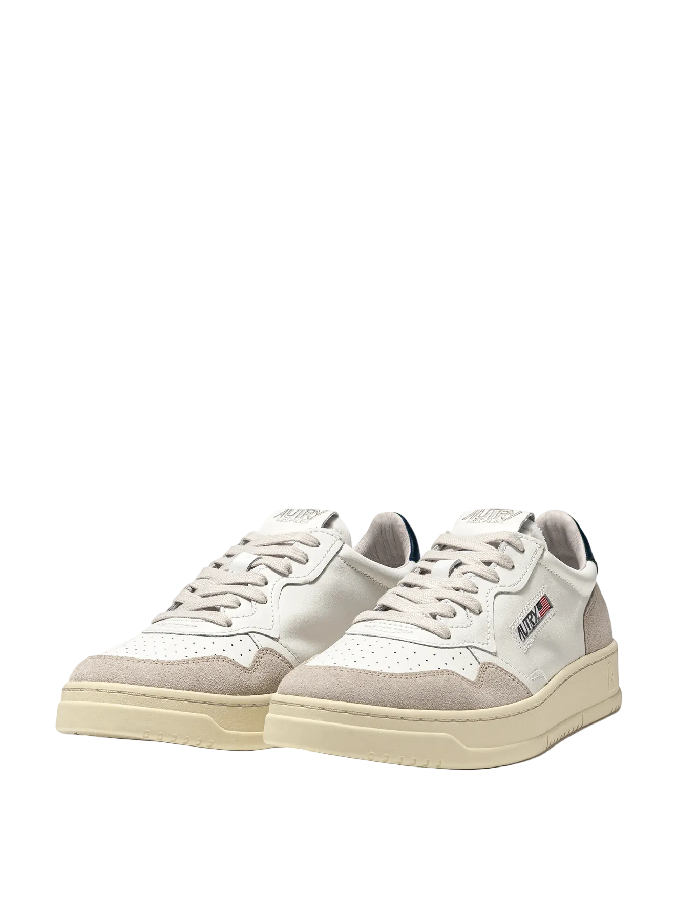 MEDALIST LOW WOM  LEAT/SUEDE WHT/BLUE | LEAT/SUEDE WHT/BLUE