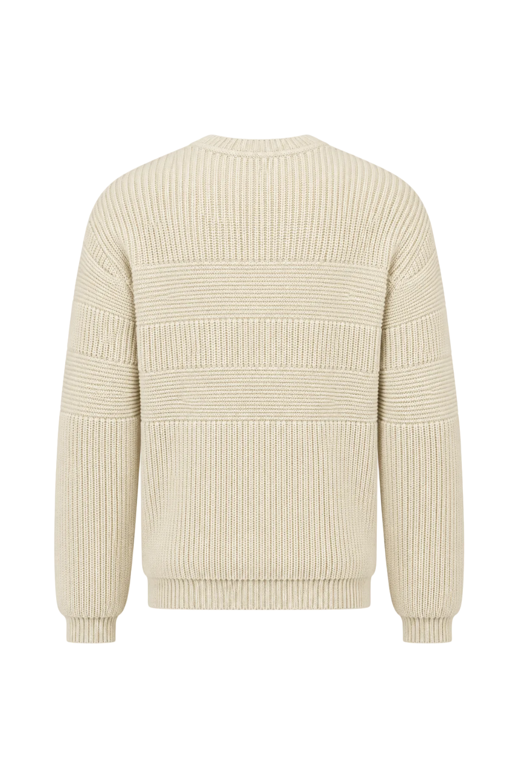 SYNTHETIC WOOL ROUND-NECKED SWEATER | OFF WHITE