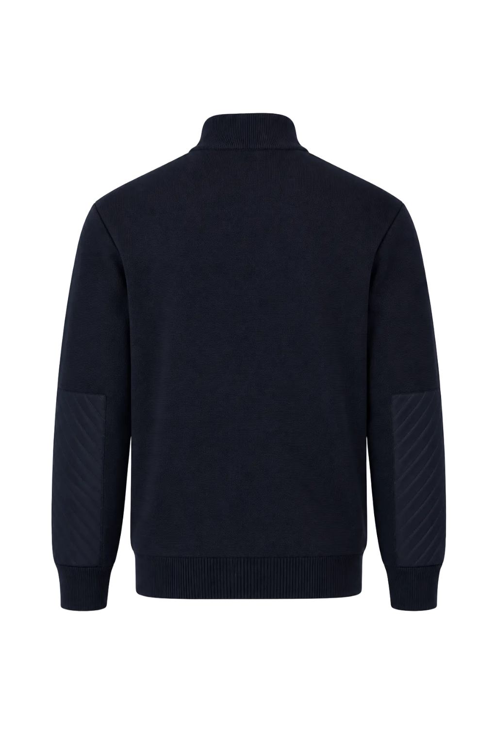 MEN'S KNITTED WOOL ZIPPED SWEATER | BLUE