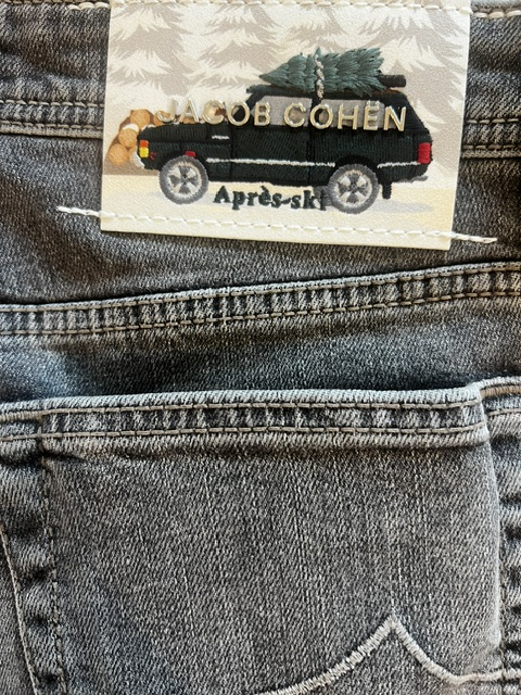 JACOB COHEN | PANT 5 PKT SLIM FIT BARD | LIGHT GREY