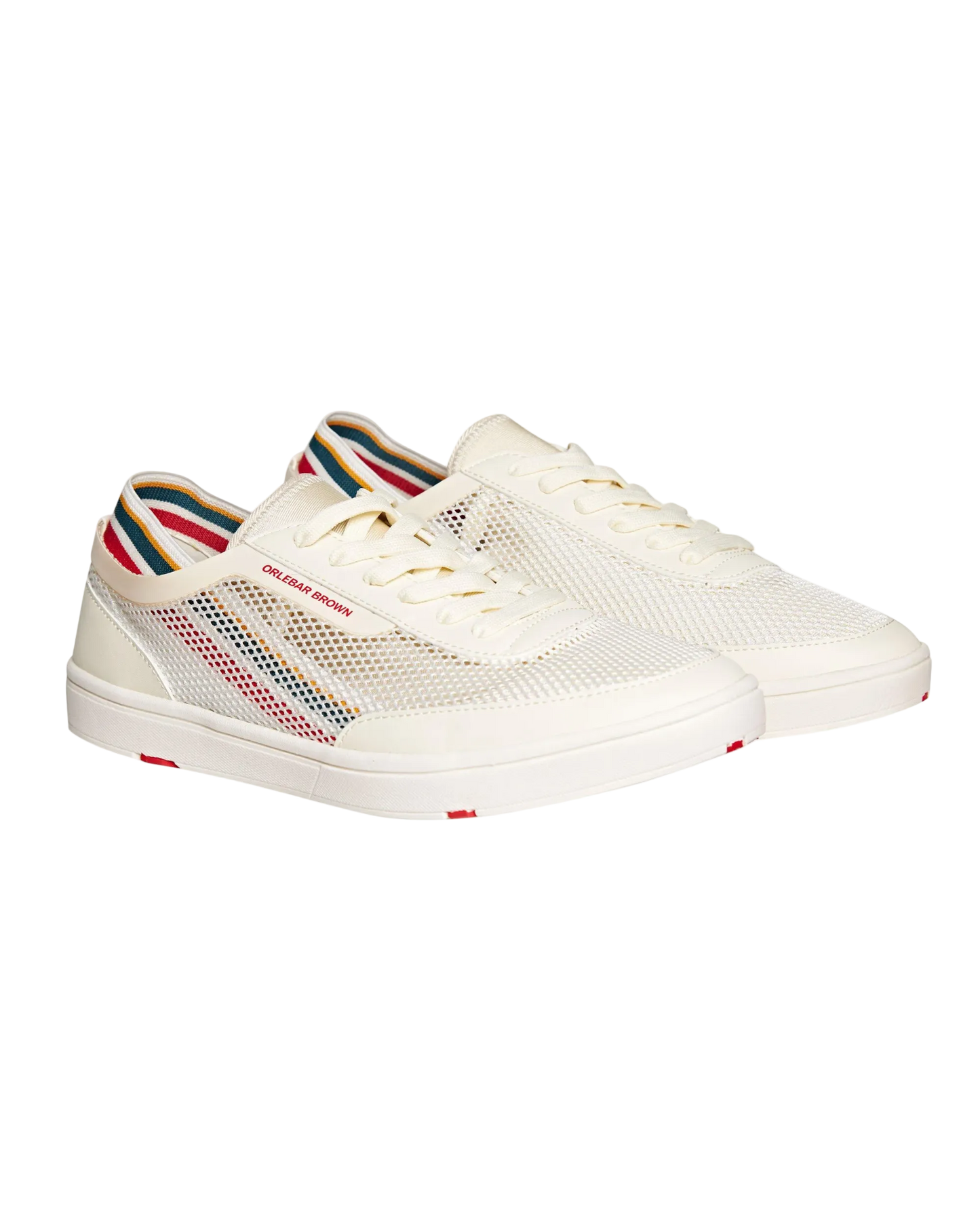 LARSON OB STRIPE | OPTIC WHITE/ORANGE/A