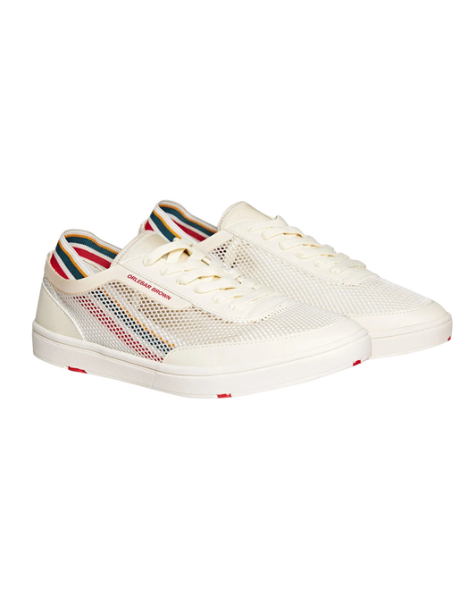 LARSON OB STRIPE | OPTIC WHITE/ORANGE/A