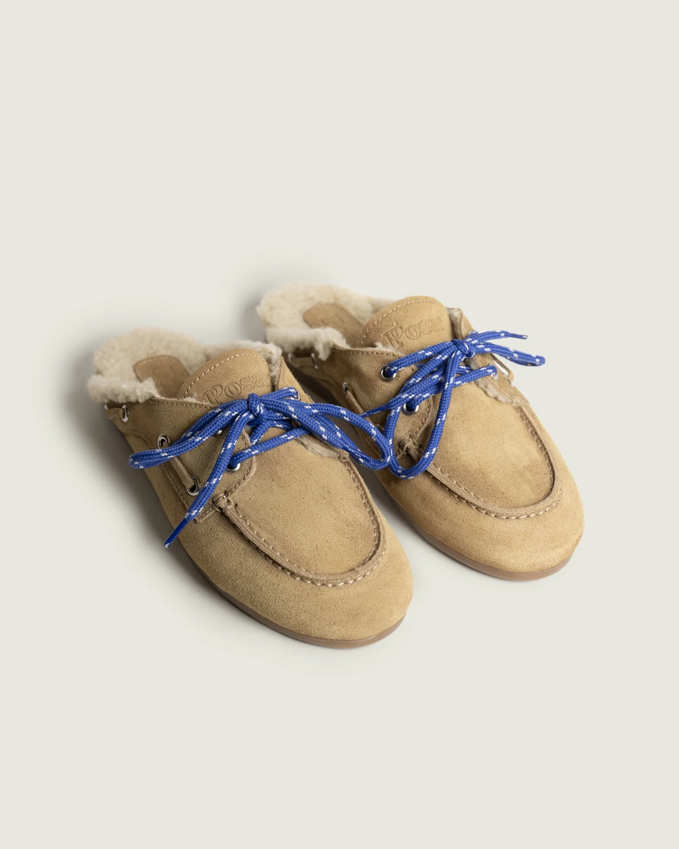 Boat Loafer Mule Fur - Suede | Tan