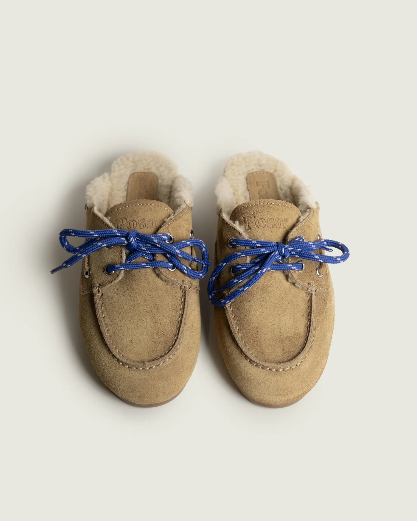 Boat Loafer Mule Fur - Suede | Tan