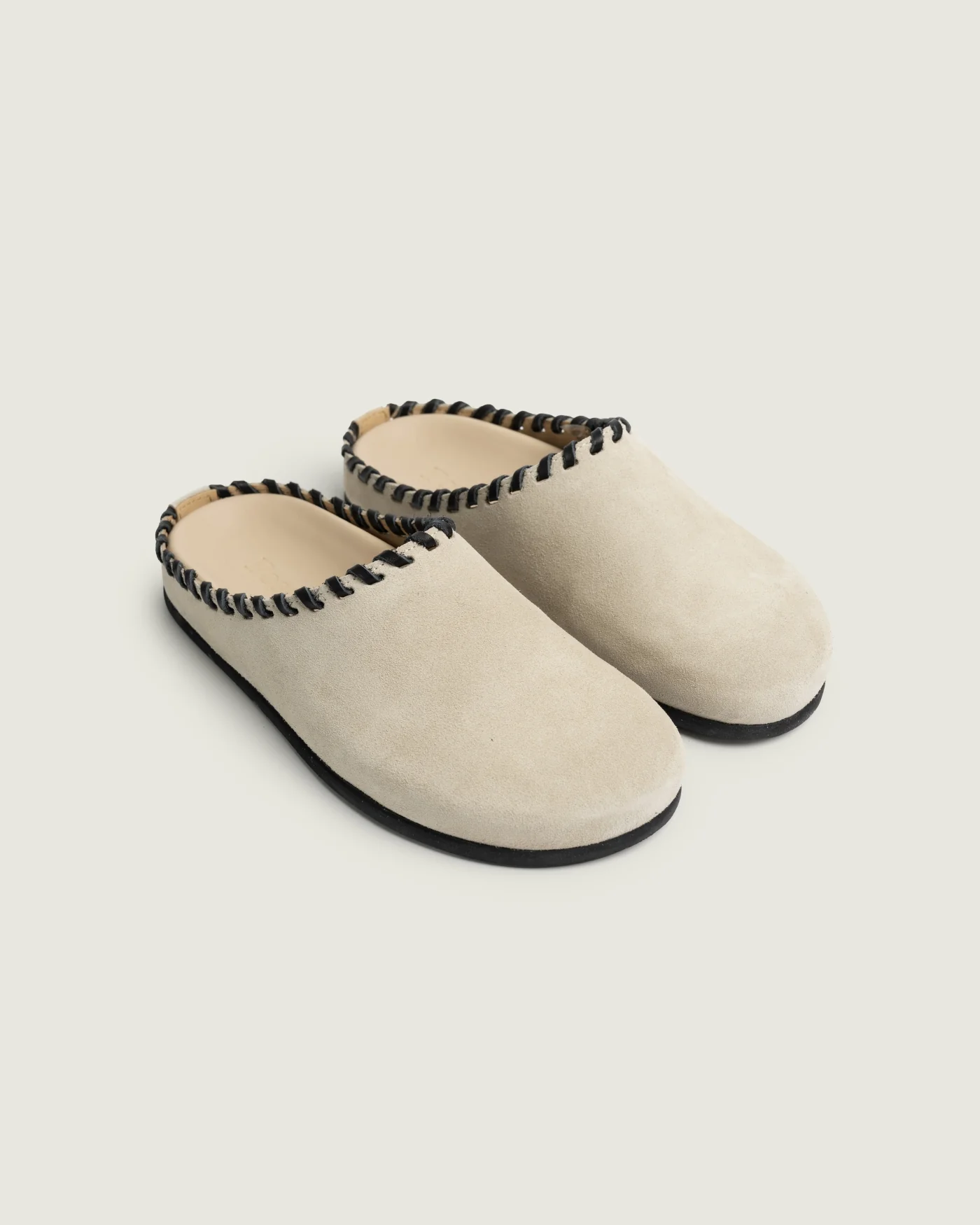 Mule - Saddle Stitch | Light taupe