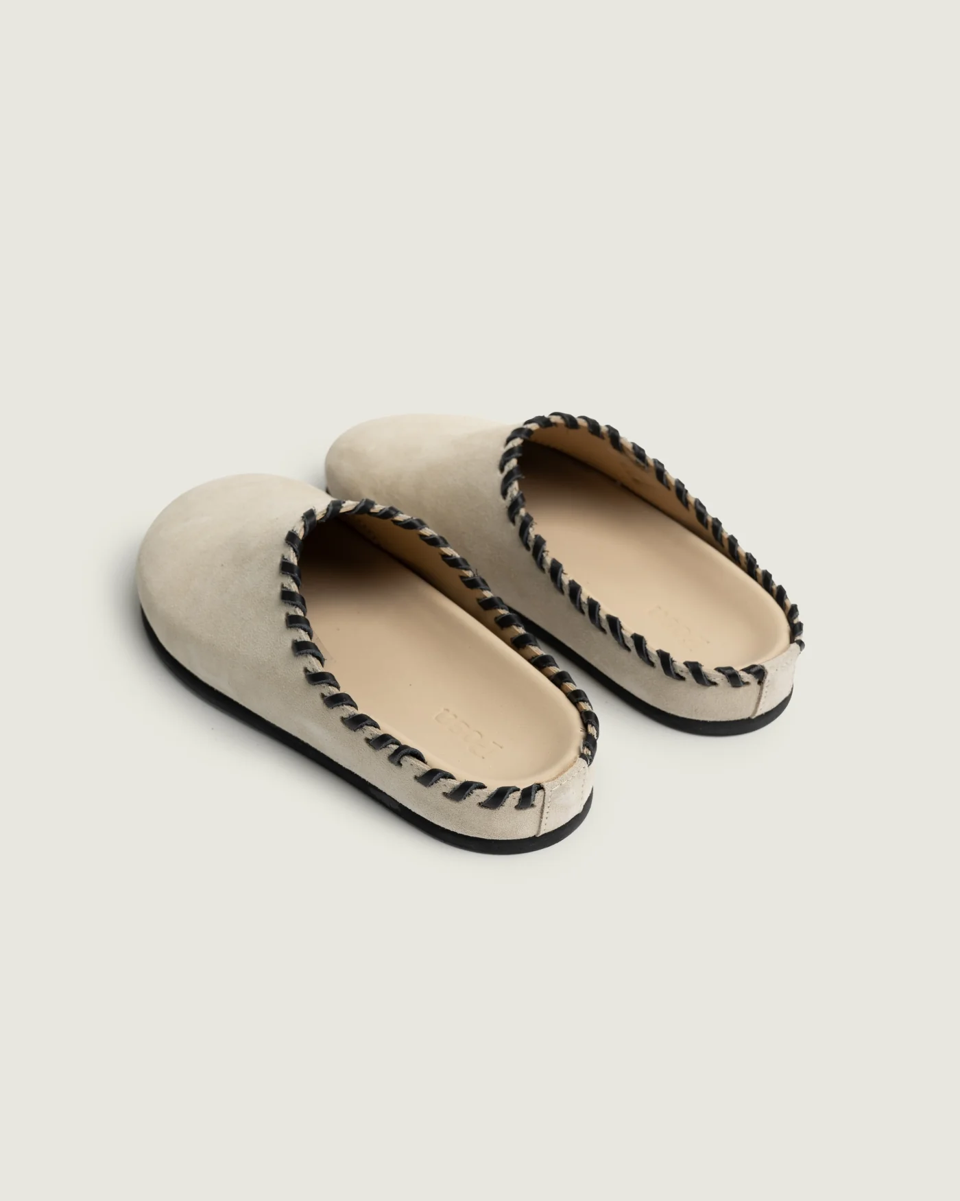 Mule - Saddle Stitch | Light taupe