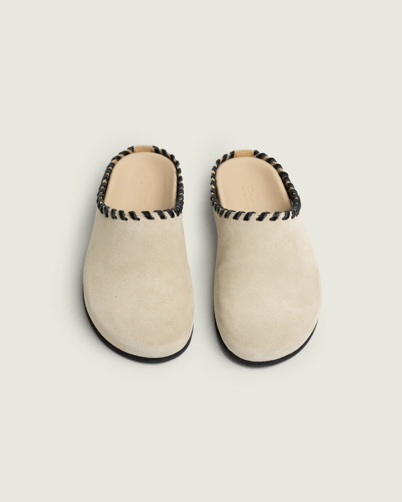 Mule - Saddle Stitch | Light taupe