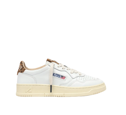 MEDALIST LOW WOM  LEA/SUECOLLEG WHT/LEOPRINT | LEA/SUECOLLEG WHT/LE
