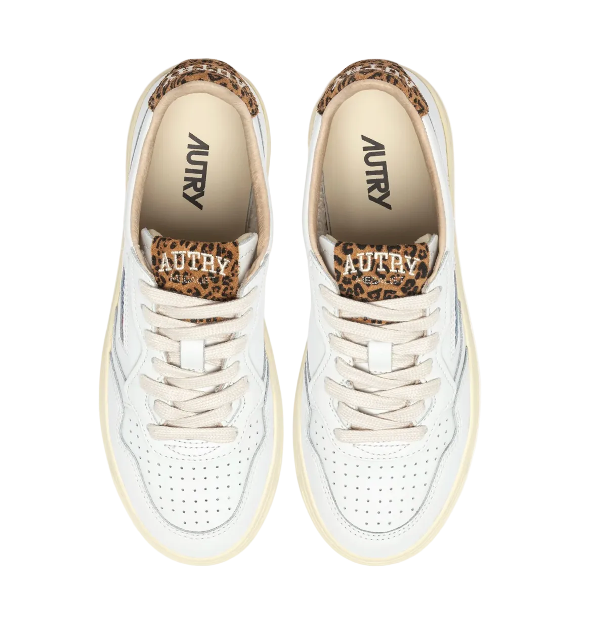 MEDALIST LOW WOM  LEA/SUECOLLEG WHT/LEOPRINT | LEA/SUECOLLEG WHT/LE