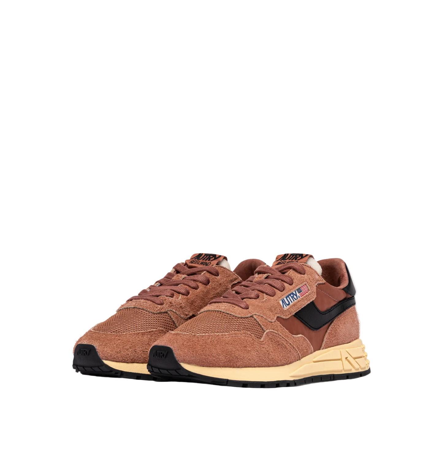 REELWIND LOW WOM  SUEDE/NET MOCHA/BLK | SUEDE/NET MOCHA/BLK