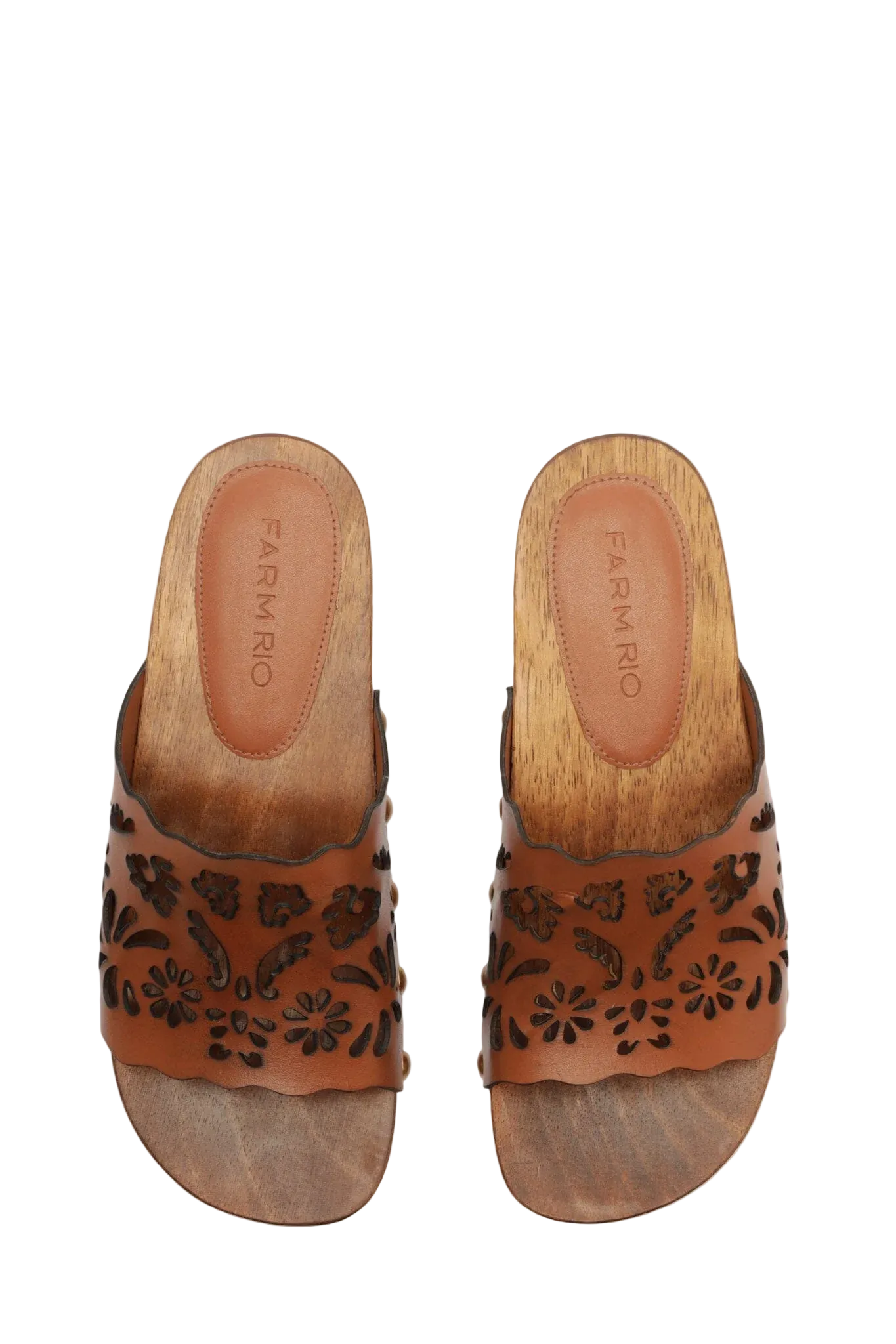 LACE LEATHER CLOG | SAND