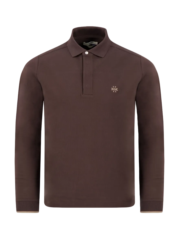 JACOB COHEN | POLO MANICA LUNGA | BROWN