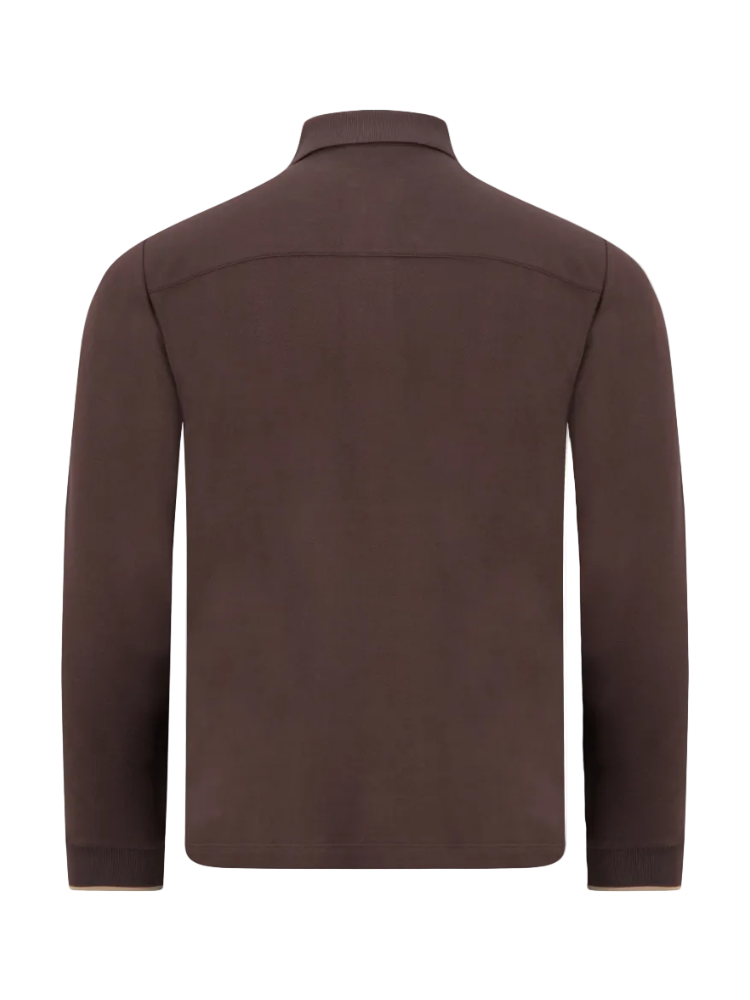 JACOB COHEN | POLO MANICA LUNGA | BROWN