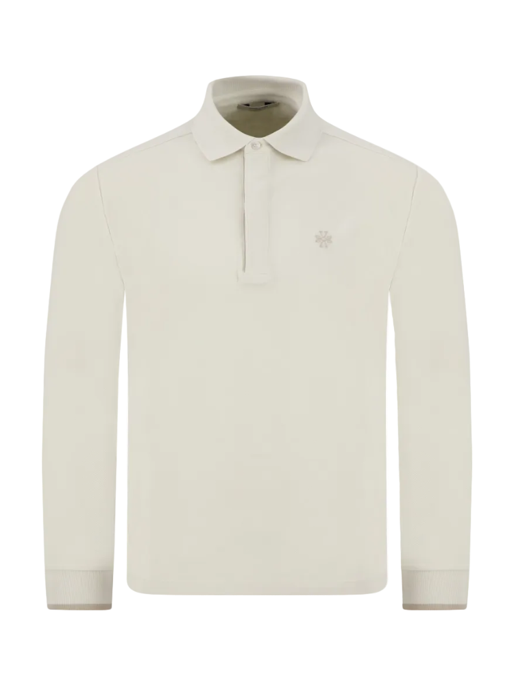 JACOB COHEN | POLO MANICA LUNGA | OFF WHITE