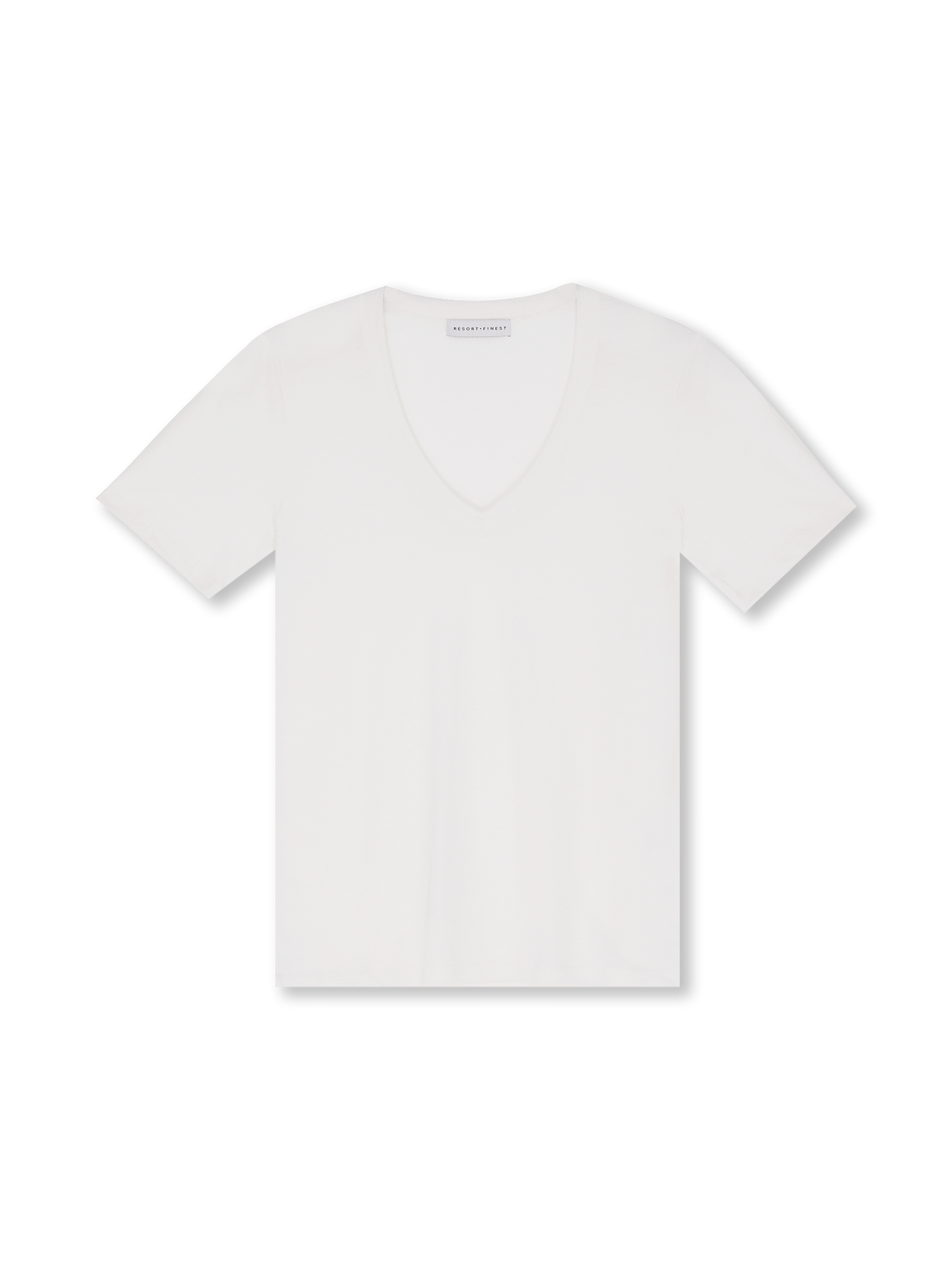 V-neck T-shirt | white